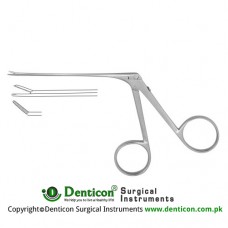 McGee Micro Alligator Forcep Serrated-Right Stainless Steel, 8 cm - 3" Jaw Size 4.0 x 0.8 mm